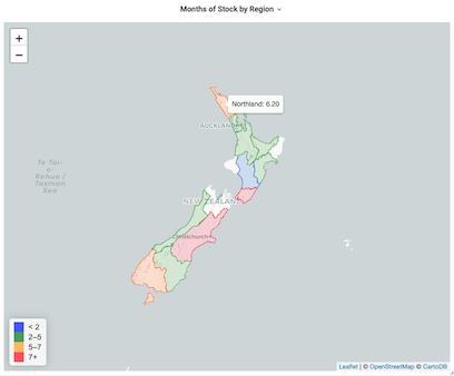 mSupply Region map