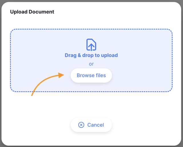 Documents modal