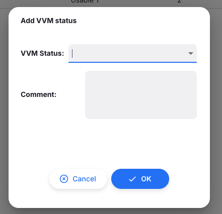 VVM History tab