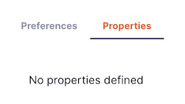 Facility Properties tab showing no properties defined