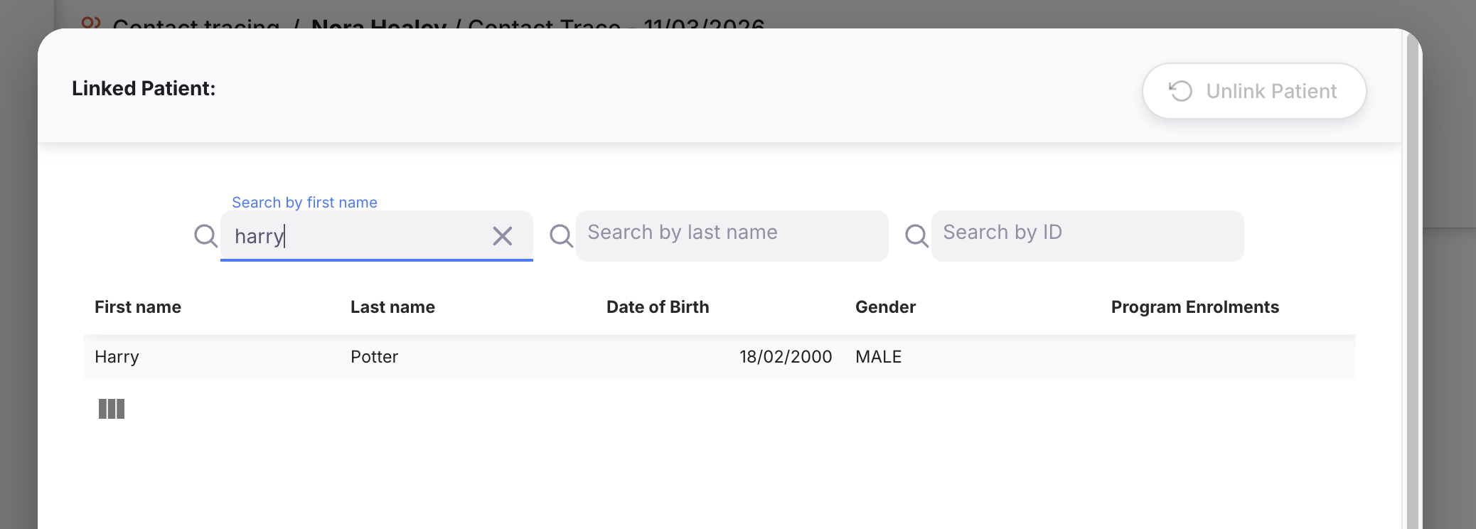 Link to Patient