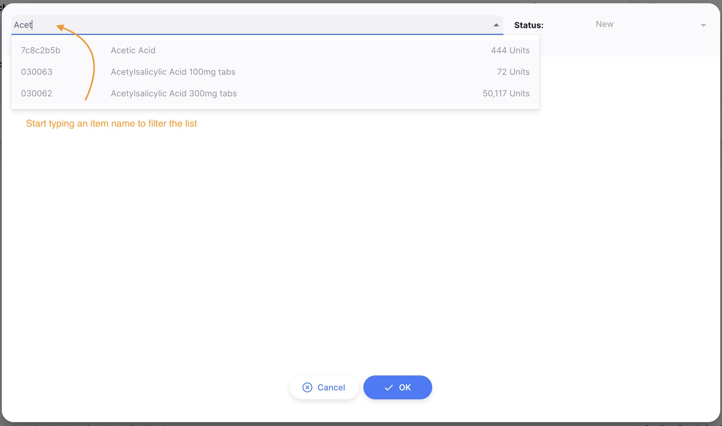 Add Item by name