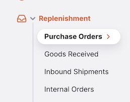 Go to Purchase Orders