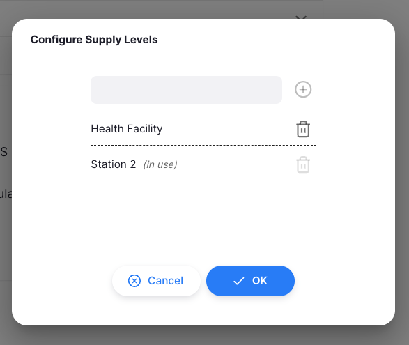 Supply Level: Modal