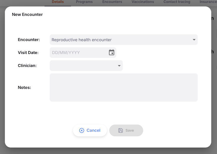 Add Encounter