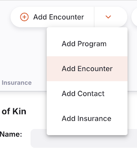 Add Encounter
