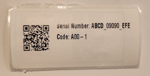 Echantillon QR