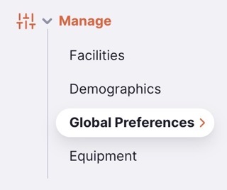 accéder à : préférences globales