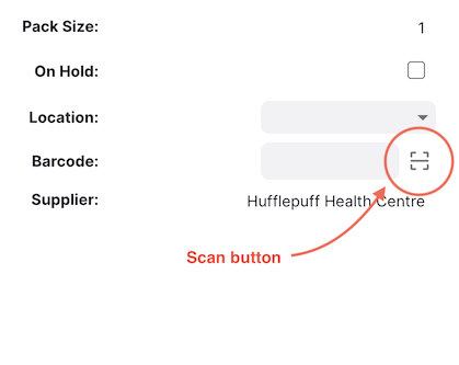 Bouton scanner