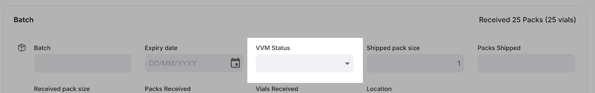 Colonne statut VVM