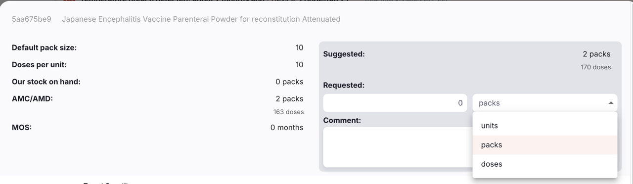 Commande Interne : modifier un article