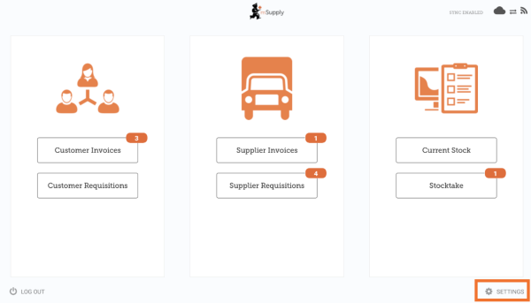 Custom invoices button on Navigator