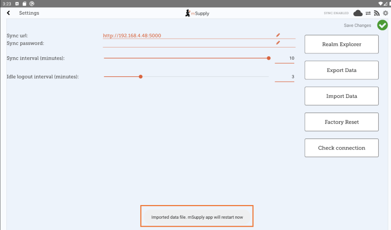 Custom invoices button on Navigator