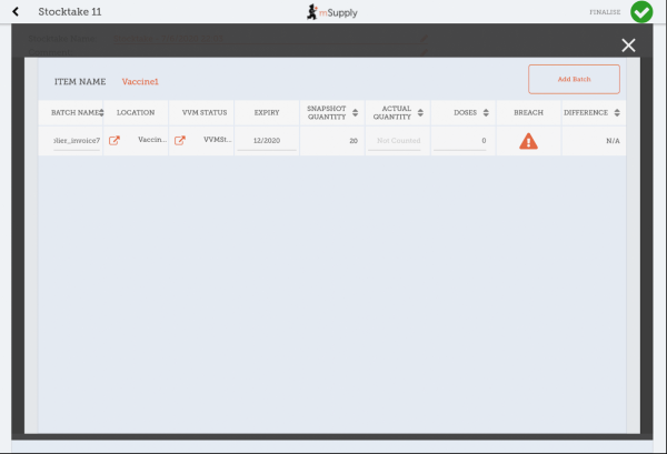Custom invoices button on Navigator