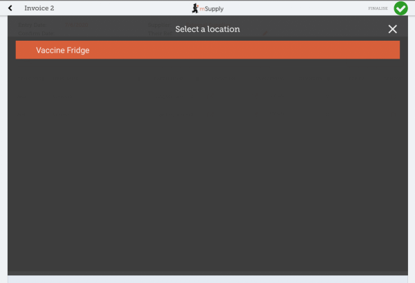 Custom invoices button on Navigator