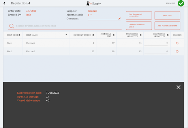 Custom invoices button on Navigator
