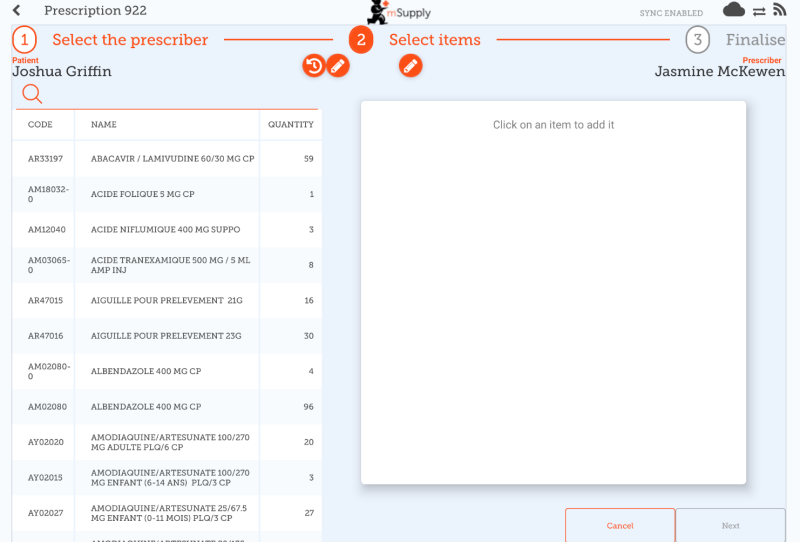 Custom invoices button on Navigator