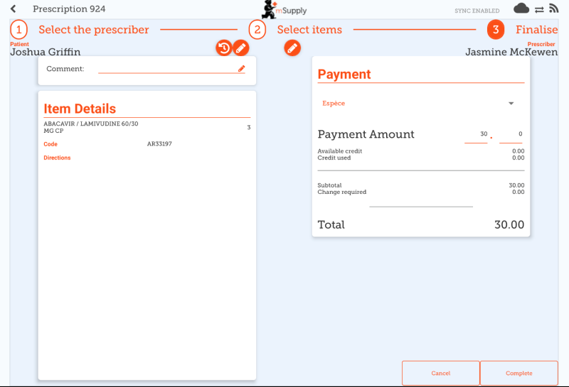 Custom invoices button on Navigator