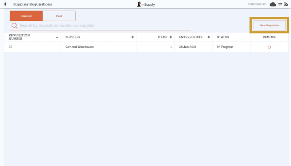 Custom invoices button on Navigator