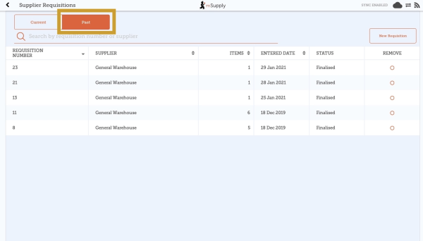 Custom invoices button on Navigator