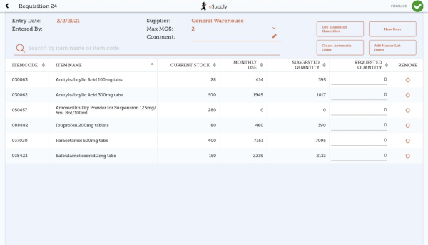 Custom invoices button on Navigator