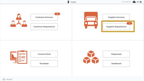 Custom invoices button on Navigator