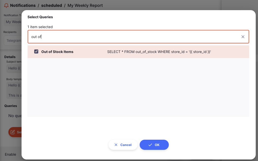 Configuring Queries